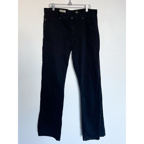 AG Adriano Goldschmied Jeans Mens 33x34 Black The Protege Straight Leg USA - Picture 1 of 6